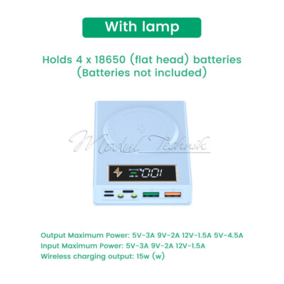 4x18650 DIY Power Bank Case Portable Digital 18650 Battery Charger Storage Box