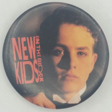 Vintage 1990 New Kids On The Block  Joey  Big Step Pinback Button   NKOTB