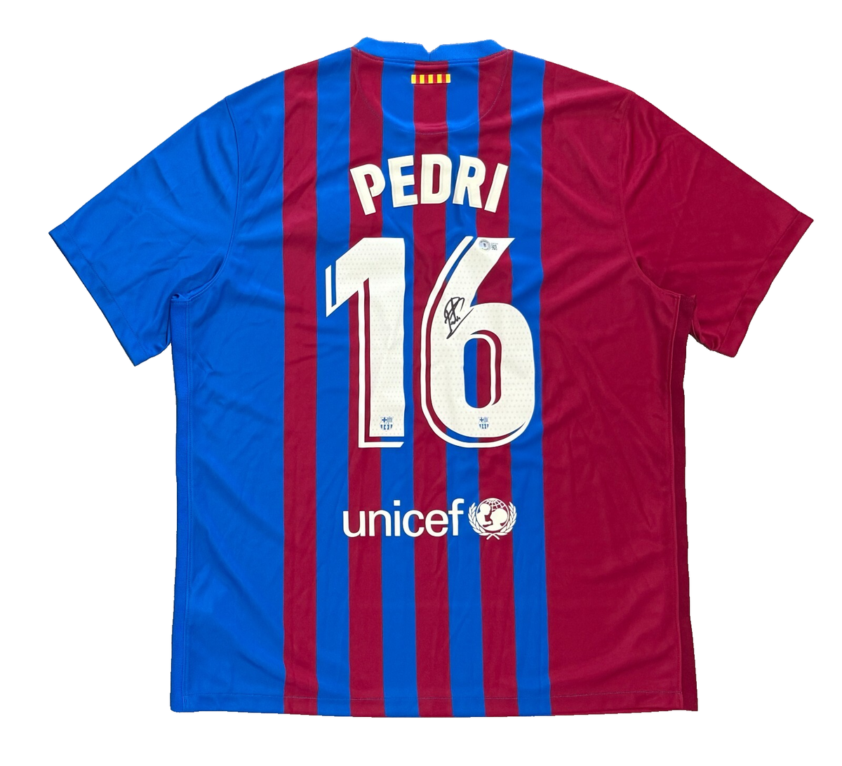 FC Barcelona PEDRI 16番シャツ Mサイズ 2021-2022 FC Barcelona Player Issue home shirt #16 Pedri (M