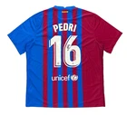 2021-22 Pedri Signed Soccer Barcelona Jersey Auto Beckett Witness