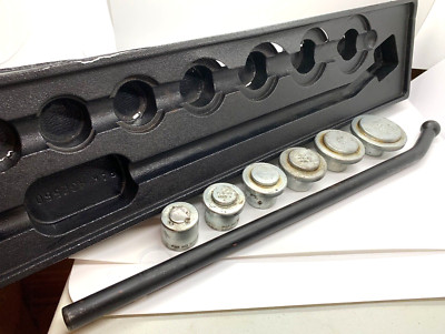 Snap On Tools METRIC Freeze Plug Installer Set Lot Tray Ball Arm Adaptor Heads