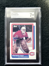 1986-87 Topps Hockey Rookie Patrick Roy #53 SGC 7 Montreal Canadiens🔥🏒🔥