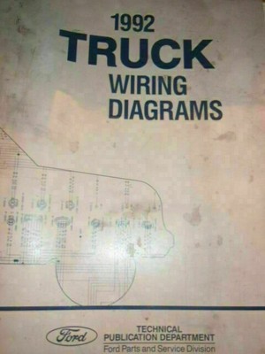 1992 FORD AEROSTAR WIRING DIAGRAM SCHEMATIC SERVICE MANUAL ... ford aerostar wiring 