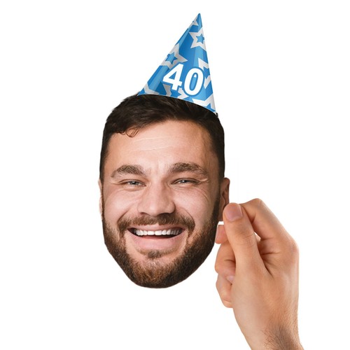 Personalised Face Bunting With Party Hat, Photo Banner CUTOUT Party Accessory - Picture 114 of 280