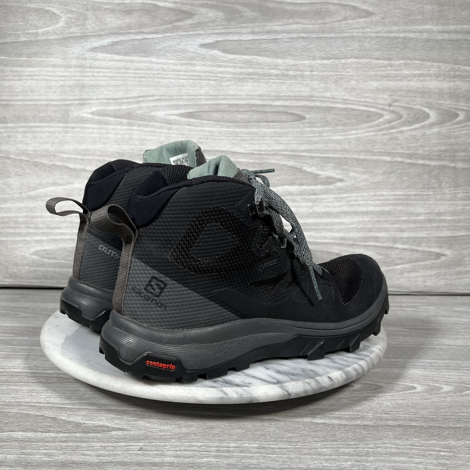 Scarpe da trekking Salomon OUTline Mid Gore Tex donna 6 nere outdoor trail atletica