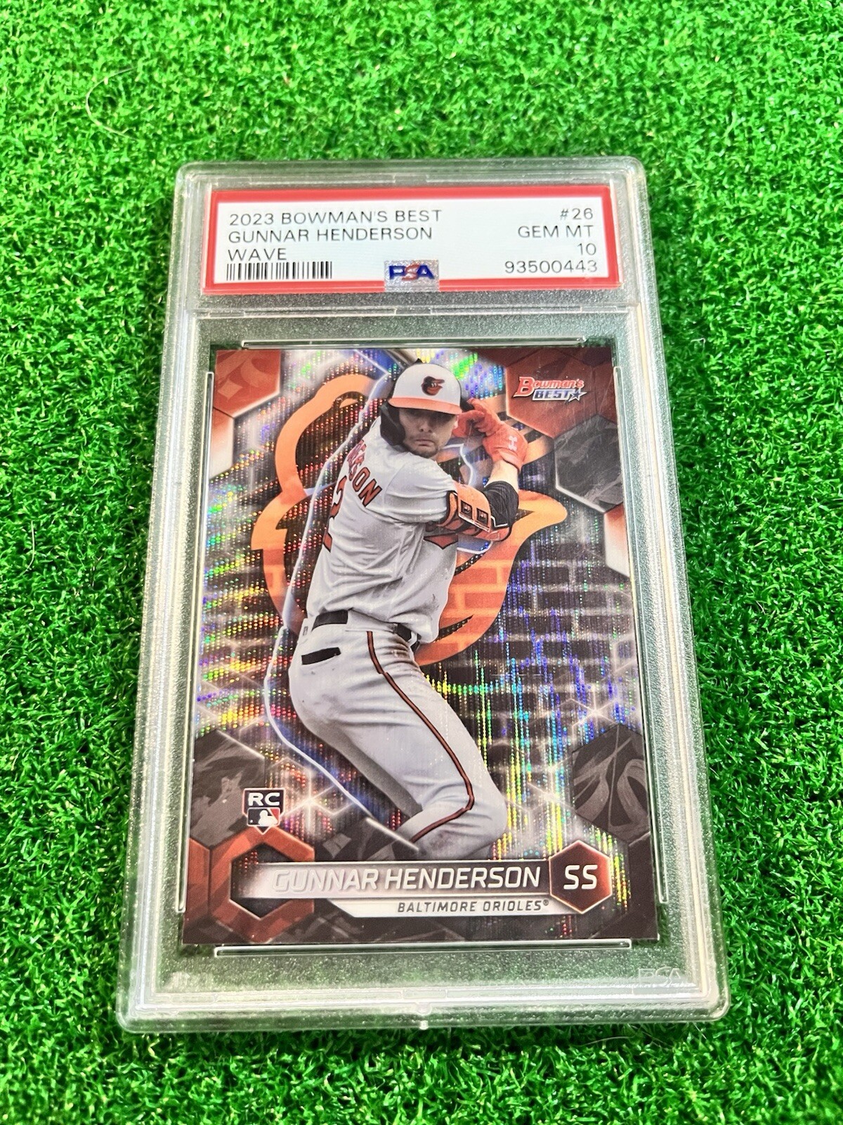 2023 Bowman'S Best #26 Gunnar Henderson Wave Refractor PSA 10