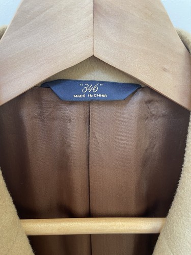 Brooks Brothers 346 70% Wool 30% Cashmere Trench Overcoat Coat 40R Tan Read - Picture 6 of 19