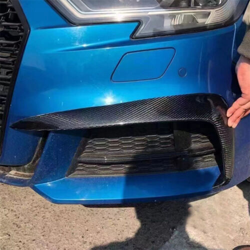 Real Carbon Fiber Front Bumper Spoiler Air Vent Cover For Audi A3 A4 S3 S4 17-19 - Bild 3 von 19