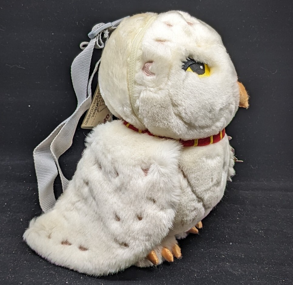 Vintage Harry Potter Hedwig Owl Soft Plush Backpack Purse  display picture 2