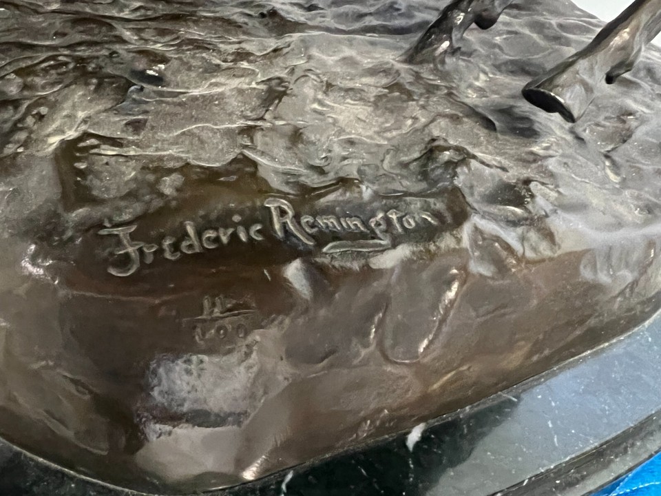 RARE Frederic Remington, Coming Through The Rye Bronze Sculpture Full