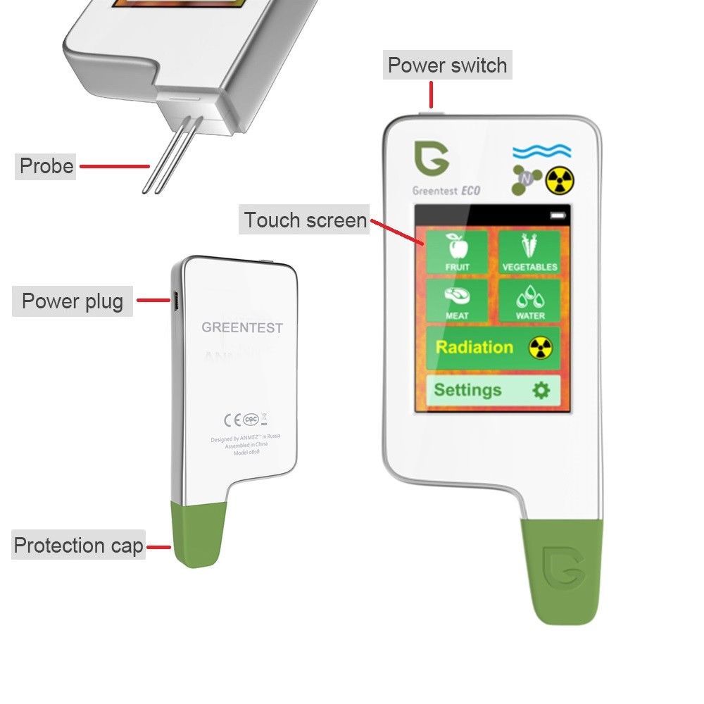 Greentest 3-in-1 Radiation Geiger Counter + Nitrate Tester + water