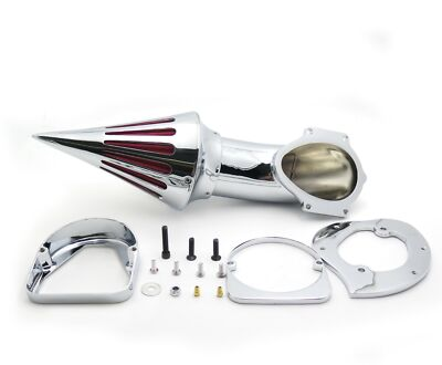 #ad Spike Air Cleaner Kit Intake Filter For Honda Spirit Ace 750 1998 2013 Chrome $85.93