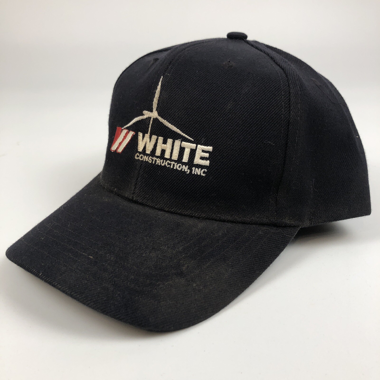 White Constructon Hat Cap Strap Back - image 1
