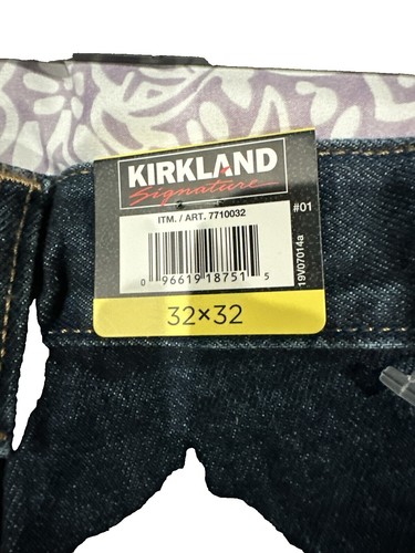 Kirkland Signature Jeans Men's Straight Fit Comfort Stretch Blue