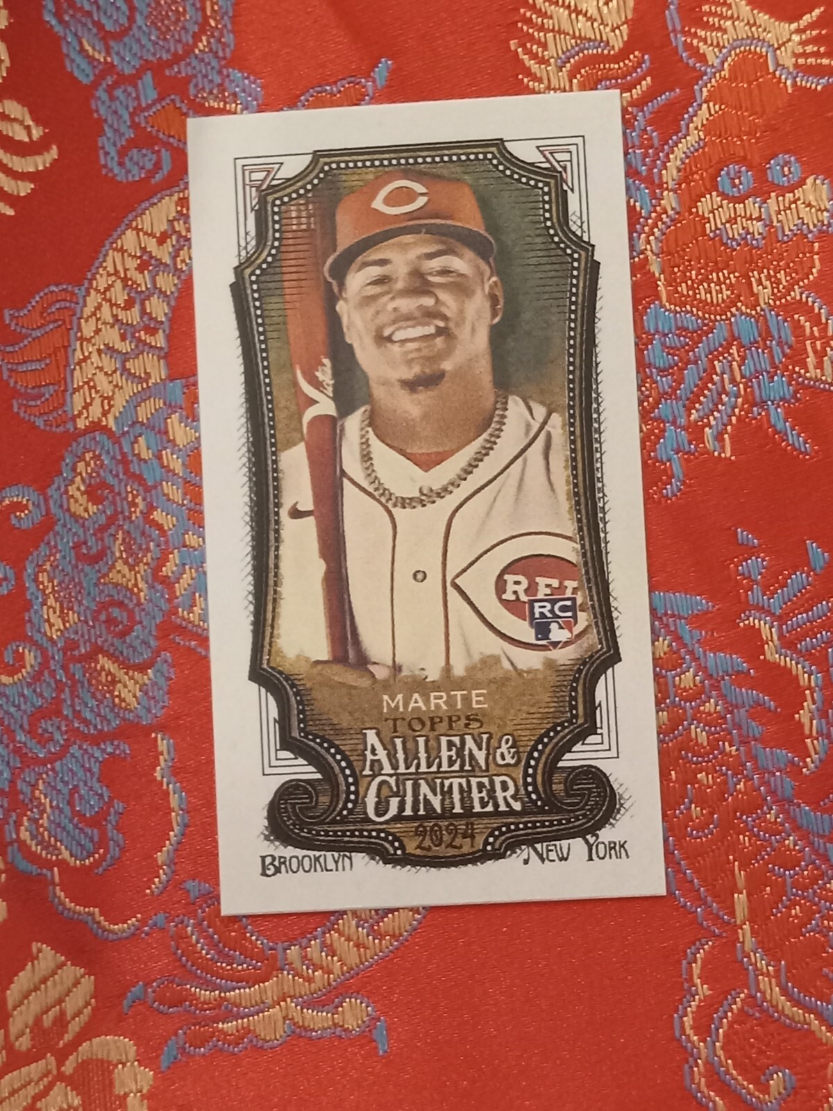 Noelvi Marte 2024 Allen & Ginter MINI #71 Cincinnati reds RC Rookie Card