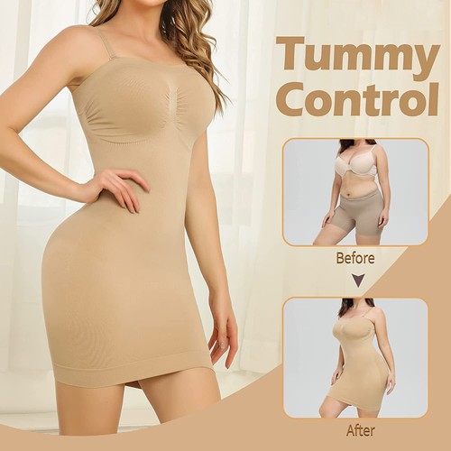 Strapless Shapewear Slip for Women Under Dress Tummy Control Full Body Shaper HG - Picture 6 of 21