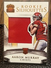 AARON MURRAY 2014 CROWN ROYALE ROOKIE SILHOUETTES JERSEY PATCH RELIC DAWGS /199!