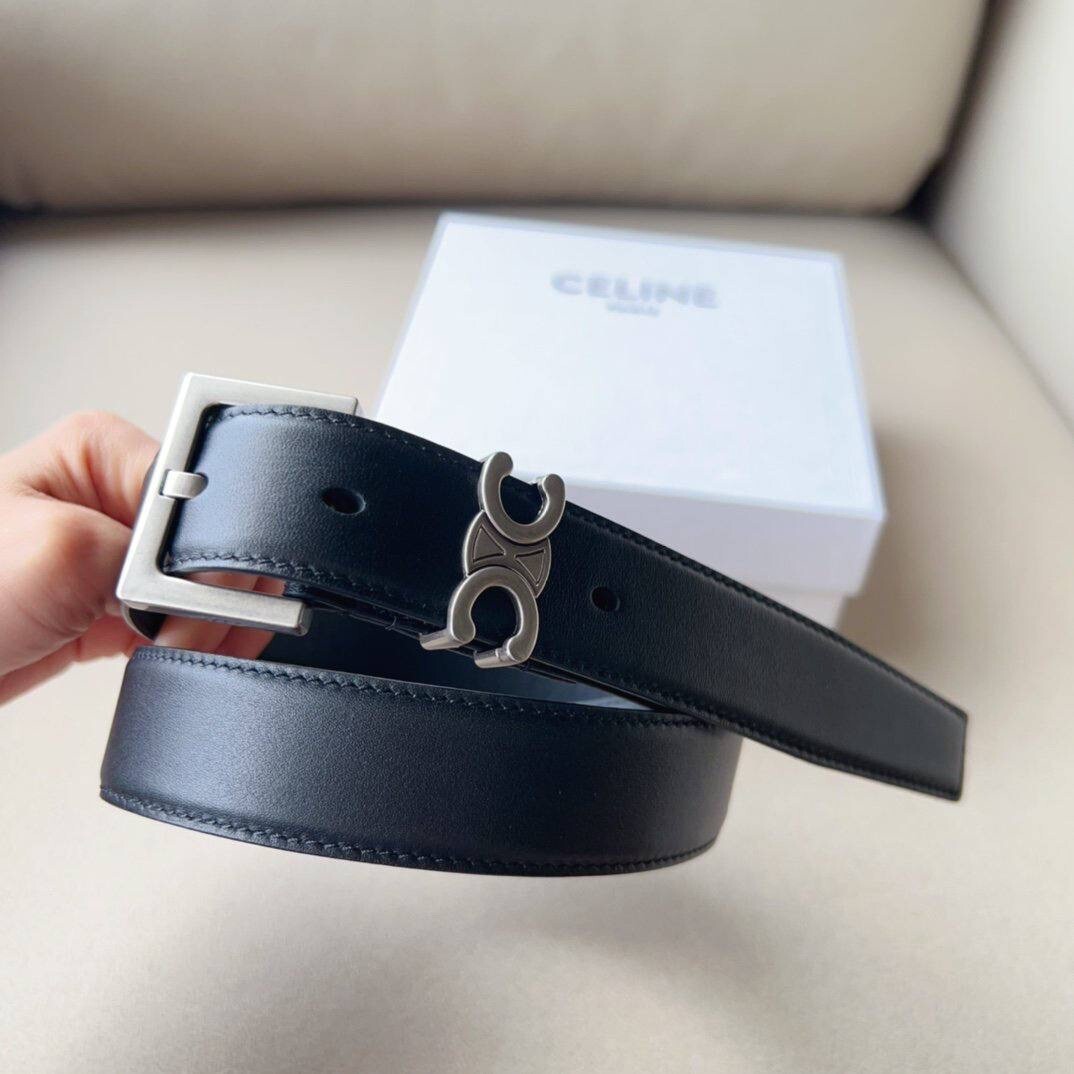 Celine teen triomphe black belt | eBay