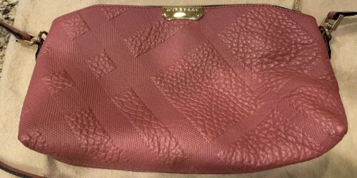 Burberry pink leather handbag - image 1