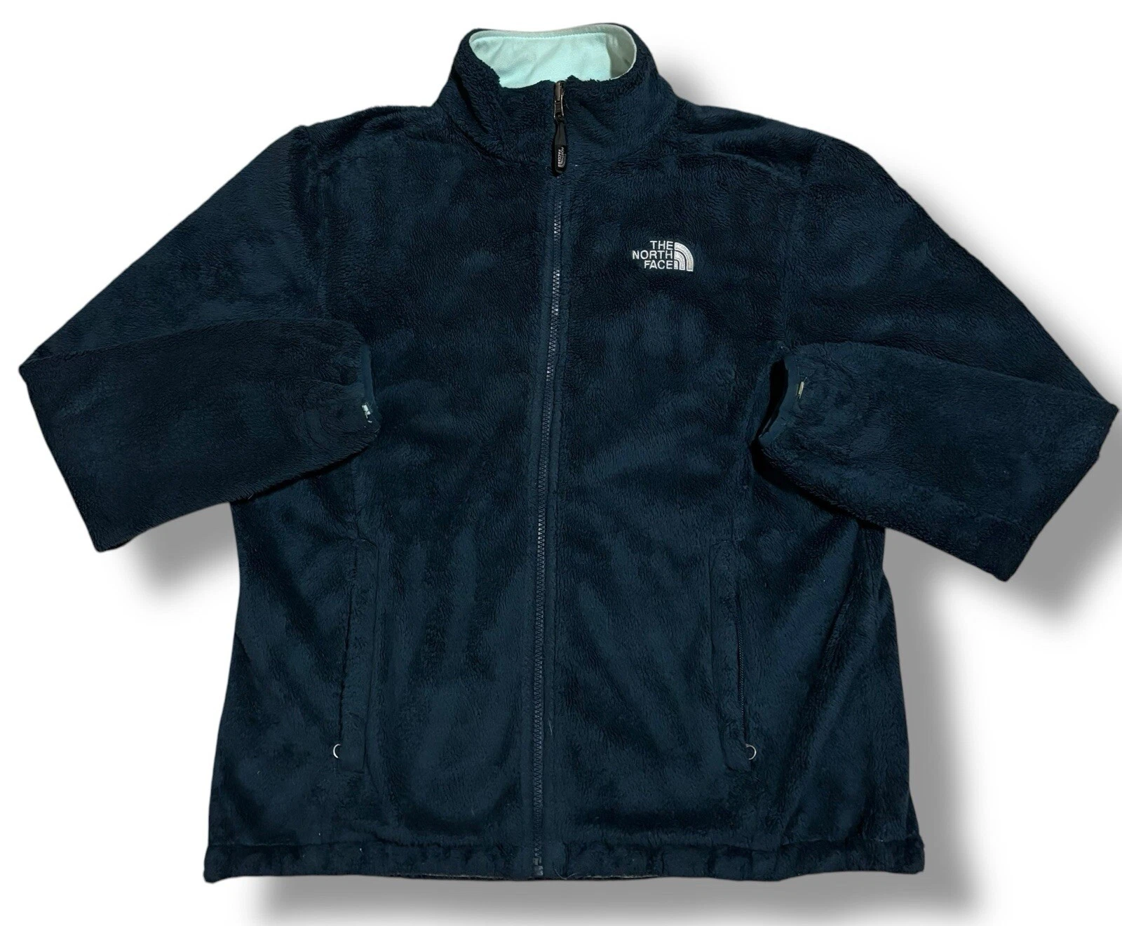 north-face osito sherpa fleece soft full zip jacket