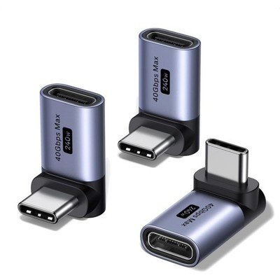 USB-C Winkel Adapter 90° 3er Pack für 40Gbps Datenübertragung