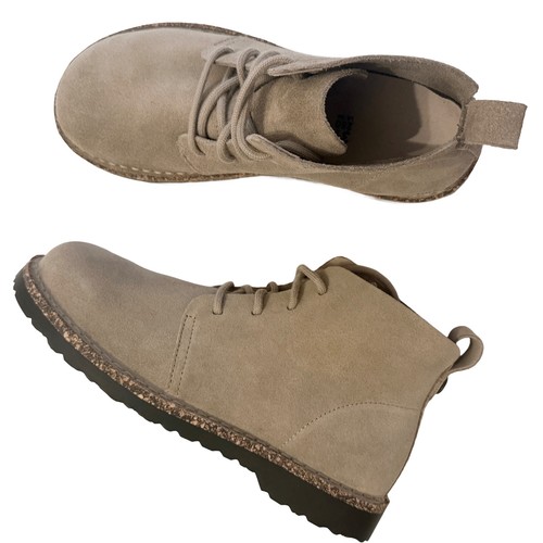 BIRKENSTOCK Uppsala Mid Suede Leather Boots in Taupe Size 39 - Picture 9 of 12