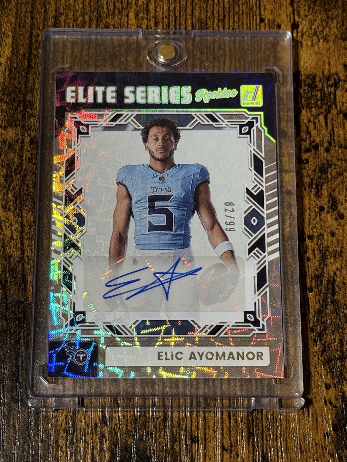 2025 Panini Donruss Elic Ayomanor Elite Series Rookies #ESR-EAR 39/99 Auto (RC)