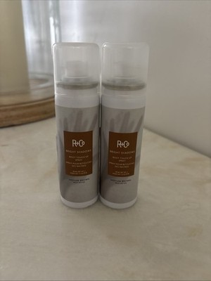 R+Co Bright Shadows Root Touch-Up Spray, Medium Brown, 1.5oz