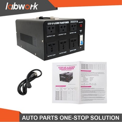 Labwork 3000W Voltage Converter Transformer Step Up / Down 110V-120V to 220-240V