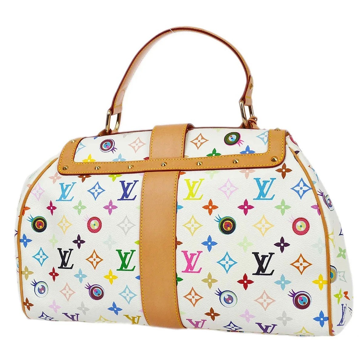 Louis Vuitton White Eye Love Monogram Sac Retro GM Handbag M92053 CA0033 141315 image 2