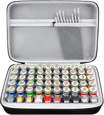 Storage Case for Testors Paint Set Model Paint Holds 60 Bottles with 9 Detail Br