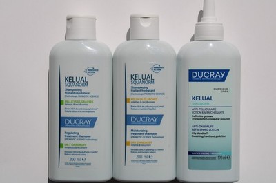 Ducray Squanorm Anti-Dandruff Treatment Shampoo Dry Oily / Zinc Lotion - 200ml