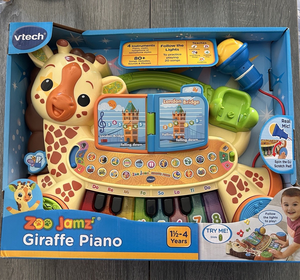 VTech 80-560300 Zoo Jamz Giraffe Piano - English Version 1.5-4