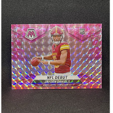 Panini Mosaic NFL Debut Jayden Daniels #272 Camo Pink Mosaic Prizm Rookie