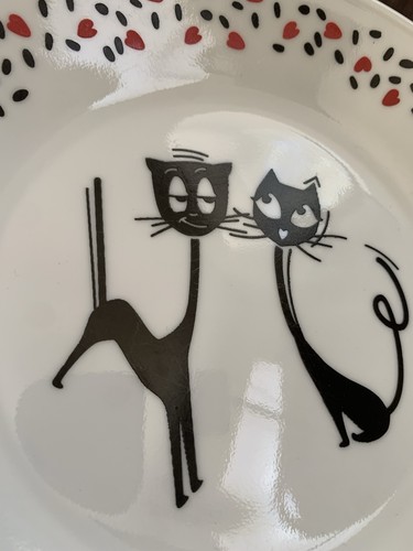 Corelle Loving Cats Appetizer Dessert Bread Plates Lot Of 4 6.75” Rare Very HTF - Picture 13 of 14