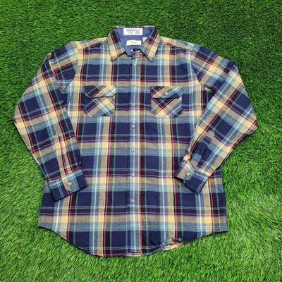 #ad #ad Vintage SEARS Shadow Plaid Button Shirt Large 16 16.5 24x33 $28.00