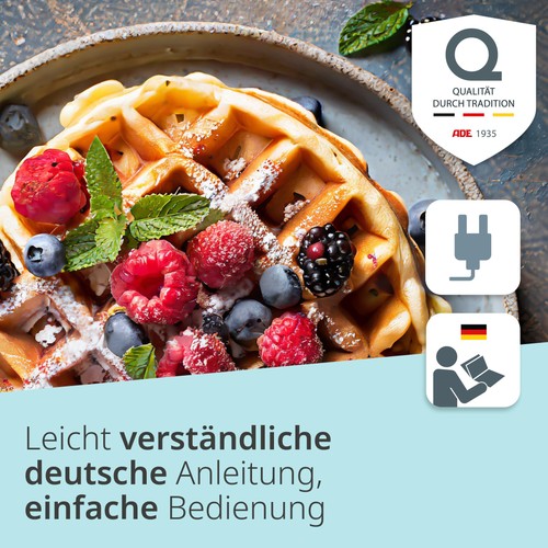 XXL Waffle Maker Belgian Waffle | Holds 3 Round Waffles Simultaneously | 1,200 W... - Picture 7 of 7