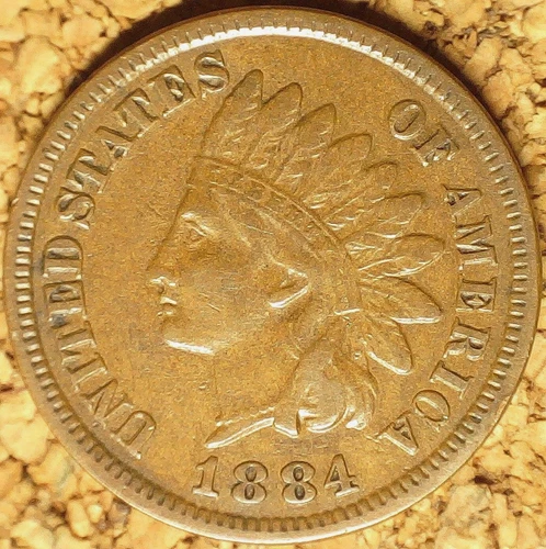 1884 Indian Head Cent - VERY FINE++  ATTRACTIVE WELL STRUCK COIN   (M704)