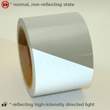 JVCC Engineering Grade Reflective Tape (REF-7): 6 in. x 30 ft. (Silver-White)