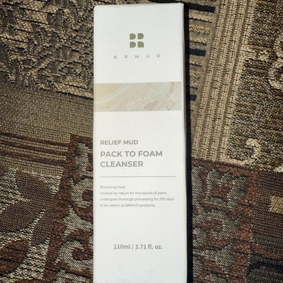 BRMUD Relief Mud, Pack To Foam Cleanser, 3.71 fl oz, Exp. 01/2028, Ships Free