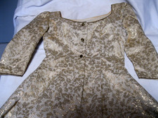 Vintage Barbarino Dirndl Burghausen Goldbrokat 38 40 Trachtenkleid Brautdirndl