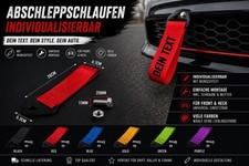 Personalisierte Abschleppschlaufe | Wunschtex...