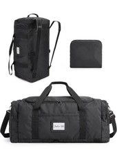BAGSMART 85L Borsone da Viaggio Pieghevole 4 in 1 Zaino Grande Weekender Trasporto