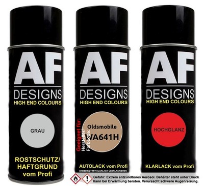 Spraydose Set für Oldsmobile WA641H Medium Oak Autolack Klarlack Grundierung Spr