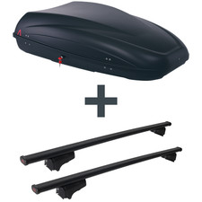 Dachbox G3 Krono 400 + Dachträger G3 Clop für Audi 80 Avant Typ 8C/B4 NEU