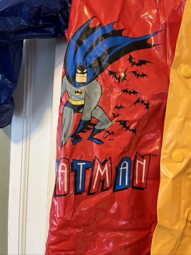 Vintage 1997 DC Comics Batman & Robin Kid Rain Jacket Size S 4/5 Vinyl (L31) - Picture 7 of 11