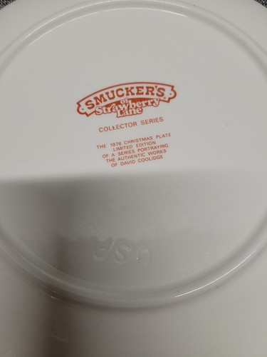 4 Vtg Smuckers Christmas Collector Plate Lot David Coolidge 1975-1978 - Picture 12 of 16
