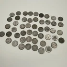 1943 STEEL LINCOLN WHEAT PENNY ROLL LOT. 50 COINS. CIRCULATED. VARIOUS CONDITION