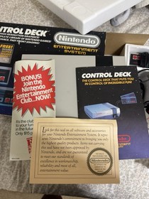 Nintendo NES Console Lot w/ Box, Controllers, Manuals & Games