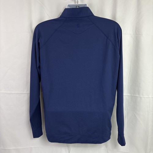Men's Collegiate 1/4 Zip Pullover - Lightweight Stretch Team Color Sweater, Moisture Wicking, Navy, Large (Gonzaga Bulldogs Style)